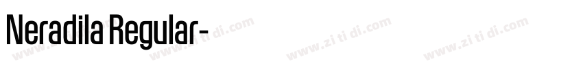 Neradila Regular字体转换